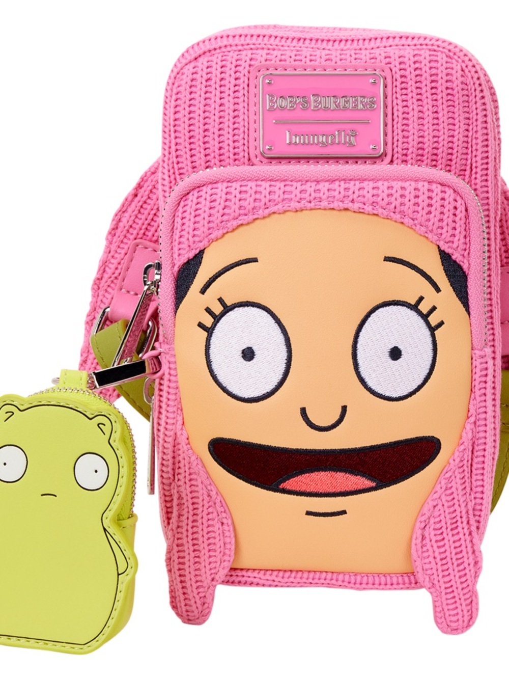 Bob's Burgers Louise Cosplay Cell Phone Loungefly Crossbody Bag w/ Glow Coin Bag